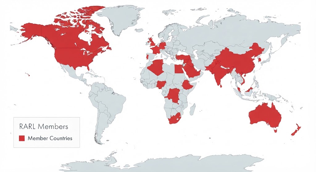 Map of RARL Member Countries